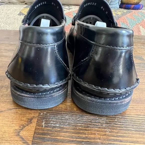 Salvatore Ferragamo Black Leather Penny Loafers 8.5 D display picture 1